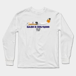 DeHavilland Canada Dash 8-300/Q300 - Jazz Air "Orange" Long Sleeve T-Shirt